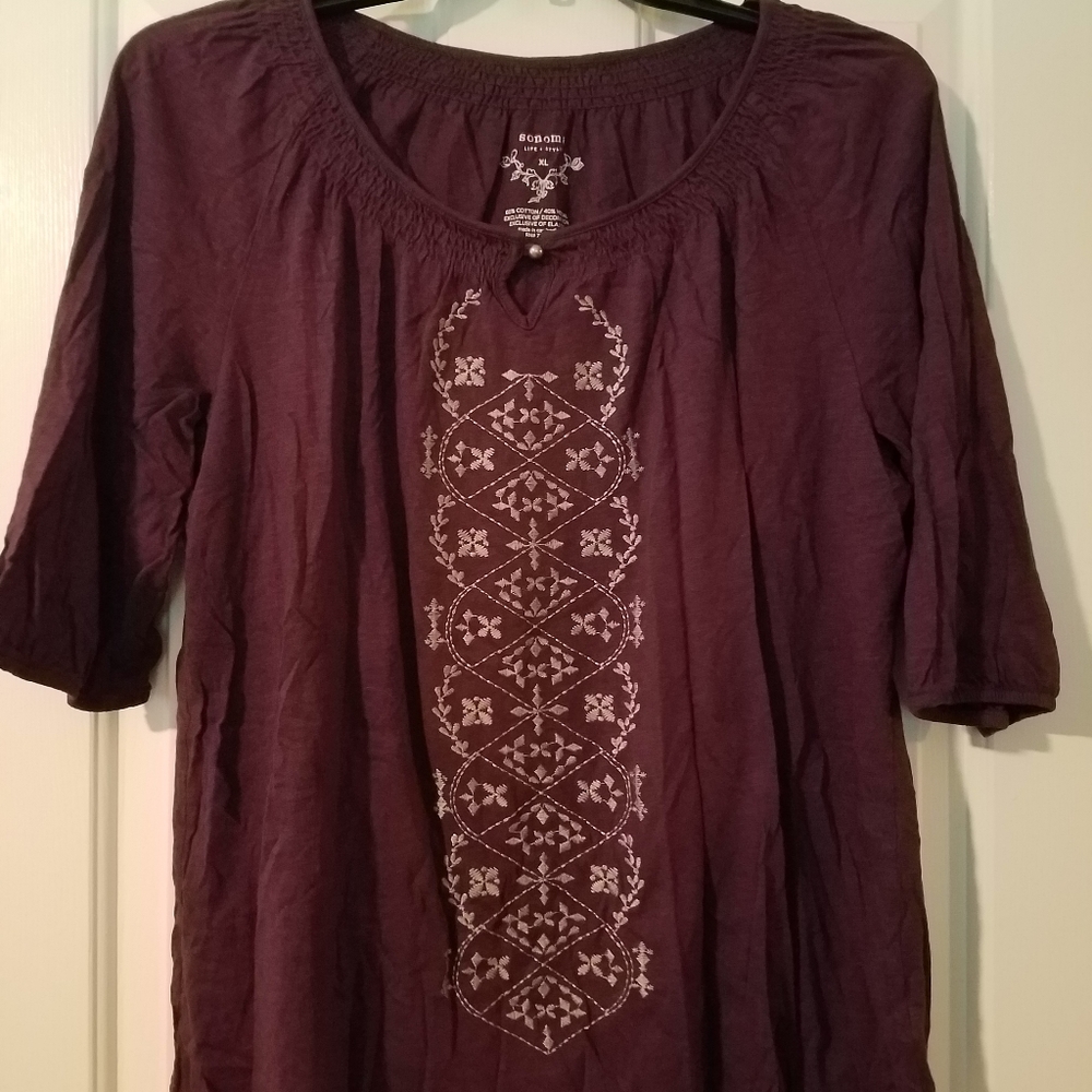 Dark purple top